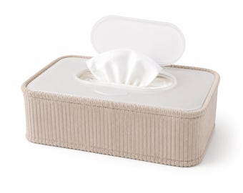 Copertura per scatola di salviettine umidificate per neonati | Copertura per scatola di salviettine umidificate per neonati fatta a mano | Minimalista | Organizzatore per fasciatoio | Decorazione per cameretta | Regalo