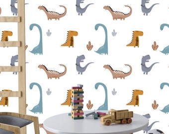 Dino Decals, Dinosaur Wall Stickers, Pattern Decal, Wallpaper Decals, Boys Room, Wall Sticker Decals, Peel and Stick Decals