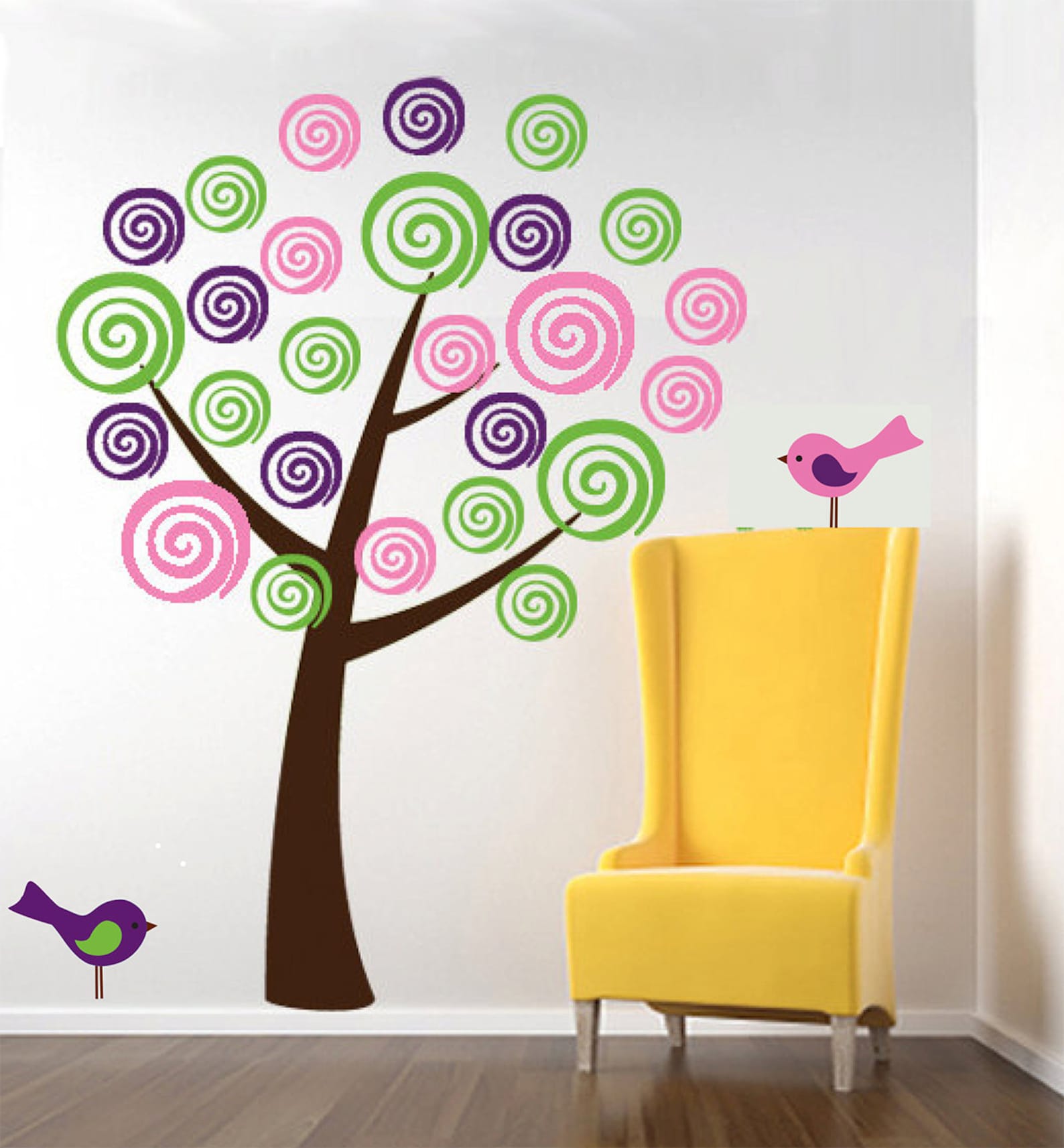 REUSABLE Tree Wall Decal Childrens Tree Wall Decal T132SWA Etsy