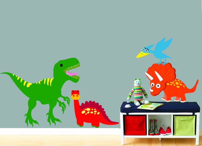 Large Dinosaurs Wall Decals Wall Decals 611SWA Etsy