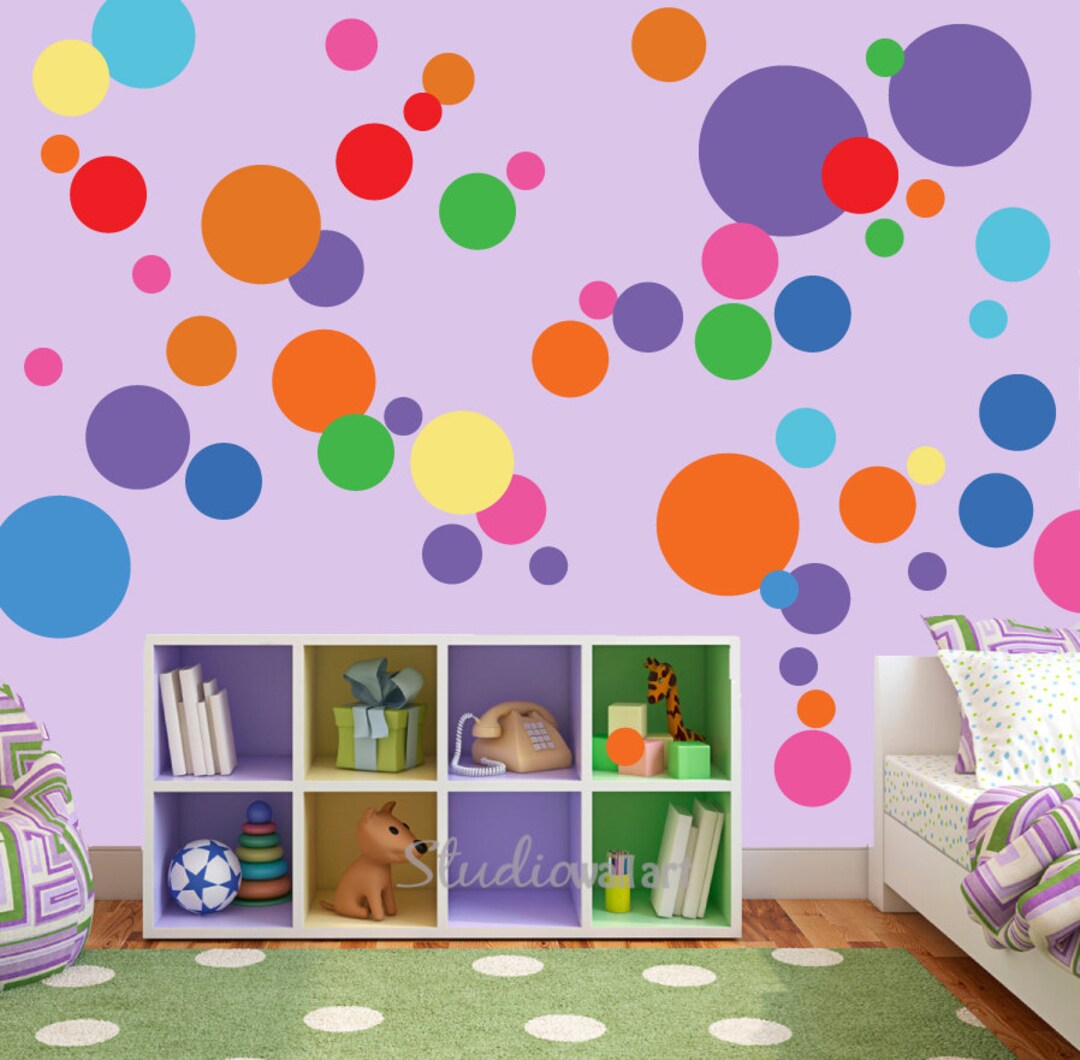 Circles Wall Decals Reusable Circle Decals SK314SWA Etsy