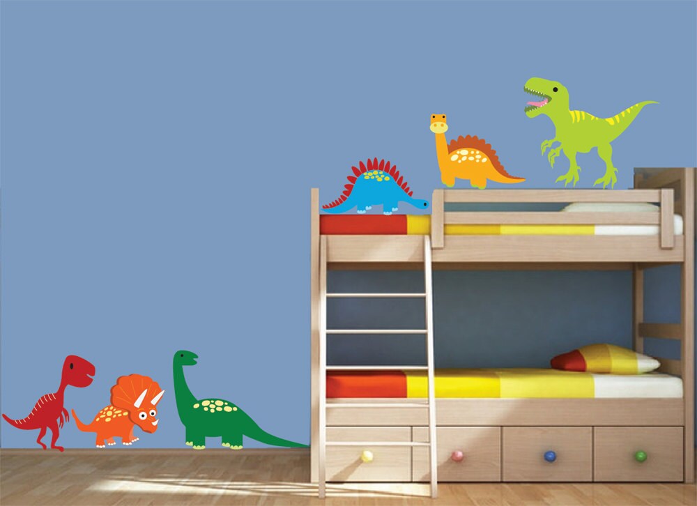 Dinosaurs Wall Decals REUSABLE Wall Decals 610SWA Etsy