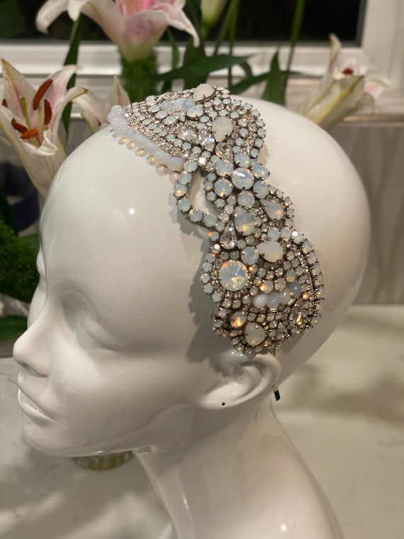 Rose Gold Pearl Angel Rivera Bridal Hair Piece. Royal Treatment: Regal Gowns Perfect for Every Princess  main image 4