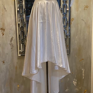 Minimalistic Wedding Skirt, High Low Skirt, High Low Wedding Skirt, Ivory Cascade Skirt, High Low  Bridal Skirt. Bridal Skirt, Ivory Skirt