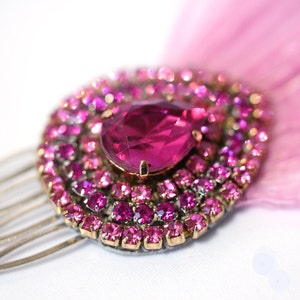 Stunning Fushia & Pink Bohemian Hair Piece