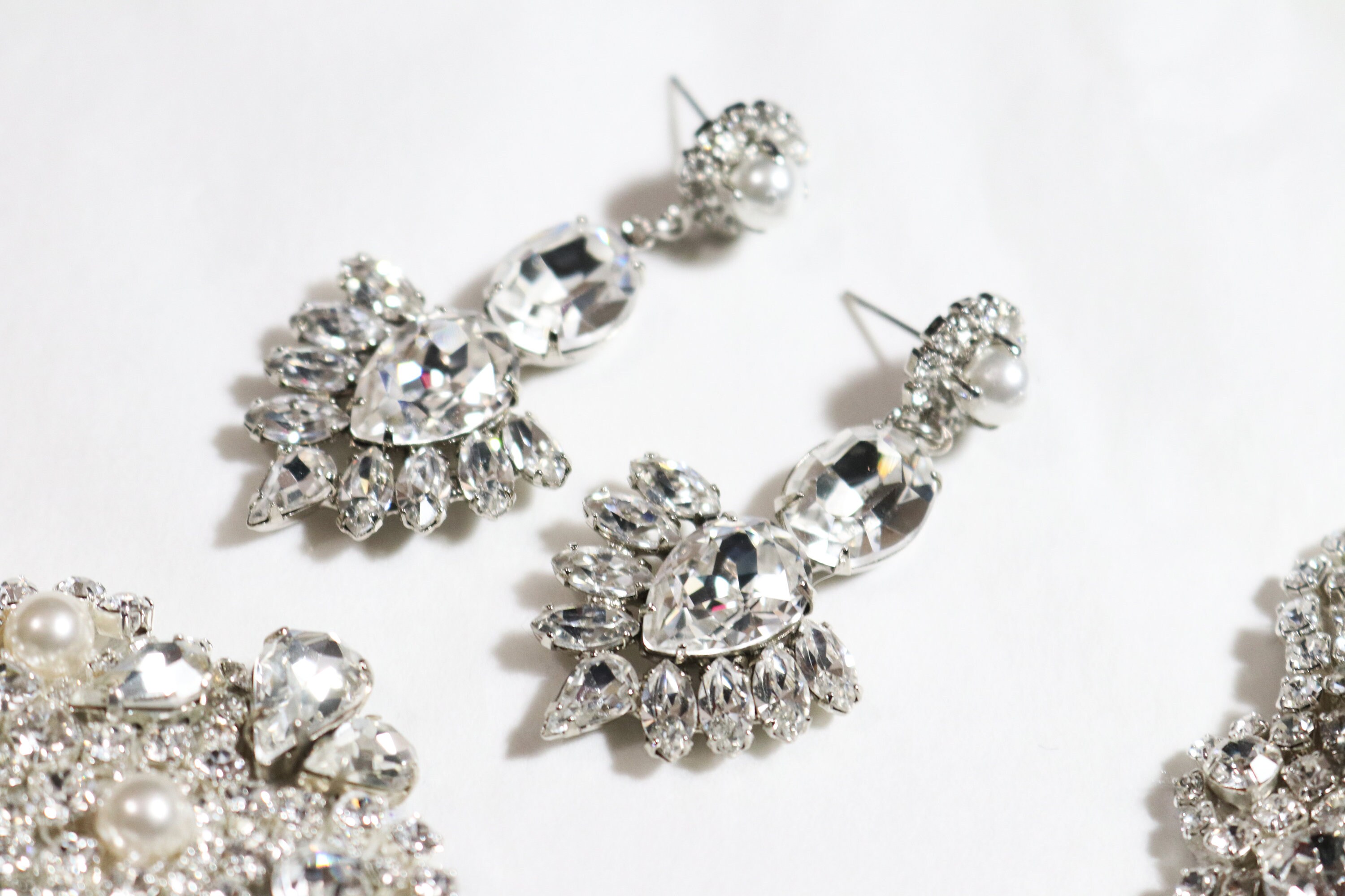 Crystal Oorbellen strass oorbellen Swarovski Bridal Etsy