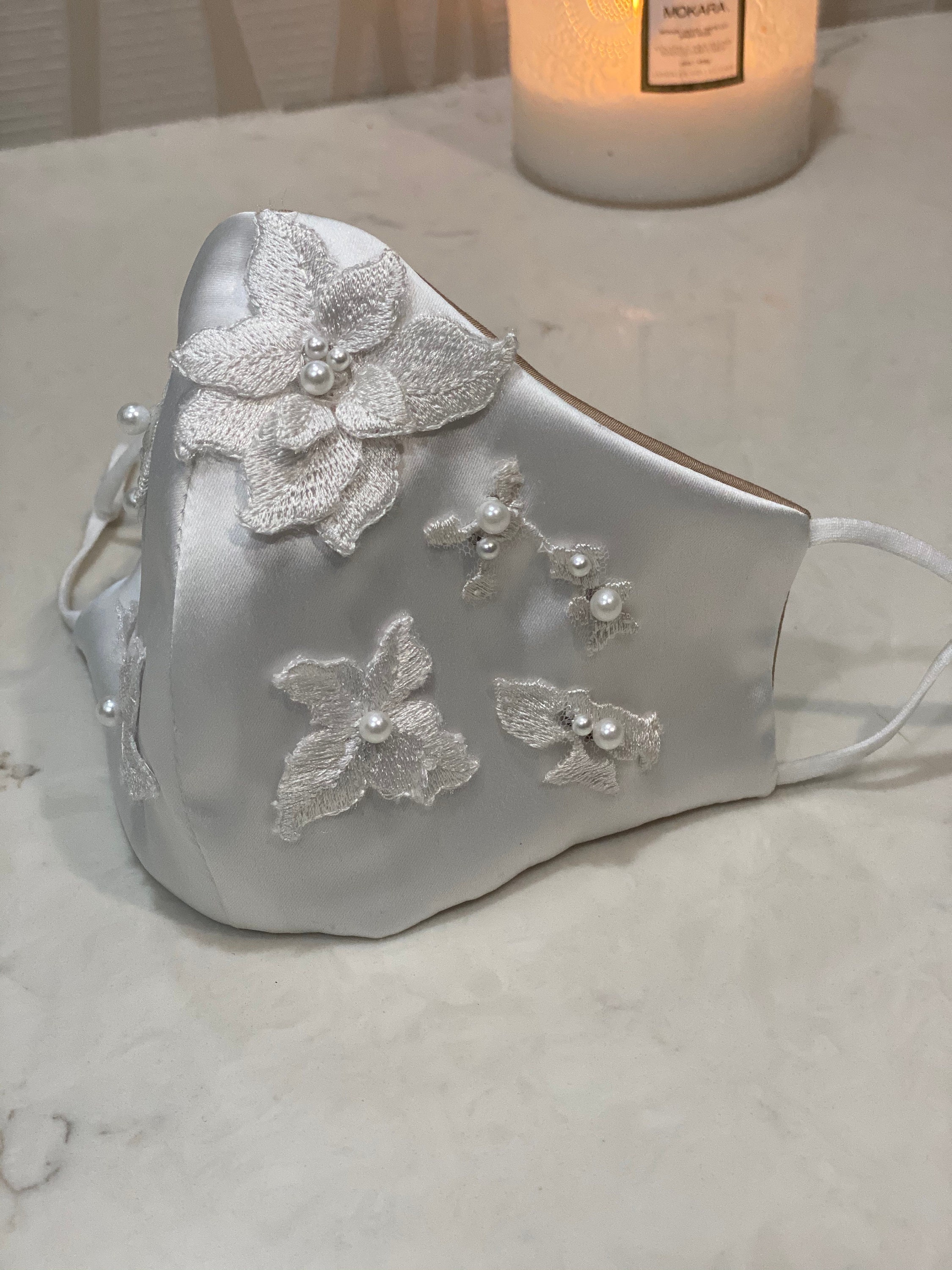 Floral Mask, Bridal Lace Mask, Couture Bead Mask, Embellished Mask ...