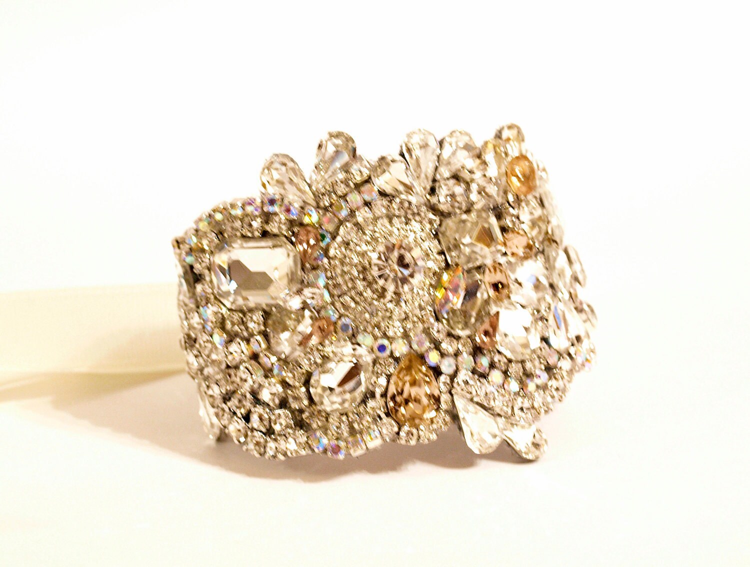 Pin & Tube - Crystal Cuff Large main image 1