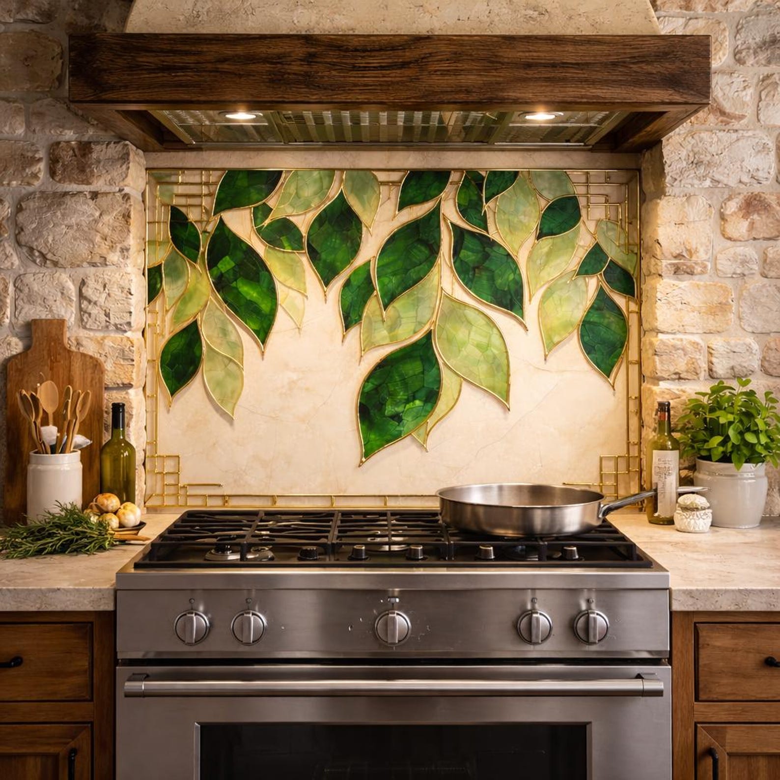 Floral Relief Glass Kitchen Backsplash – Stone Carved Flower Design - Etsy