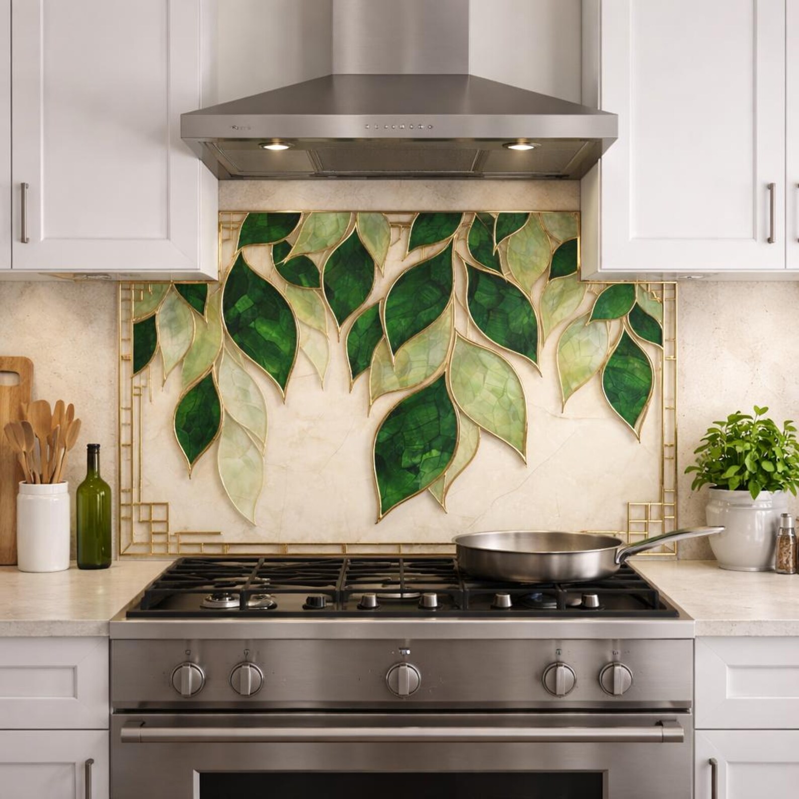 Floral Relief Glass Kitchen Backsplash – Stone Carved Flower Design - Etsy