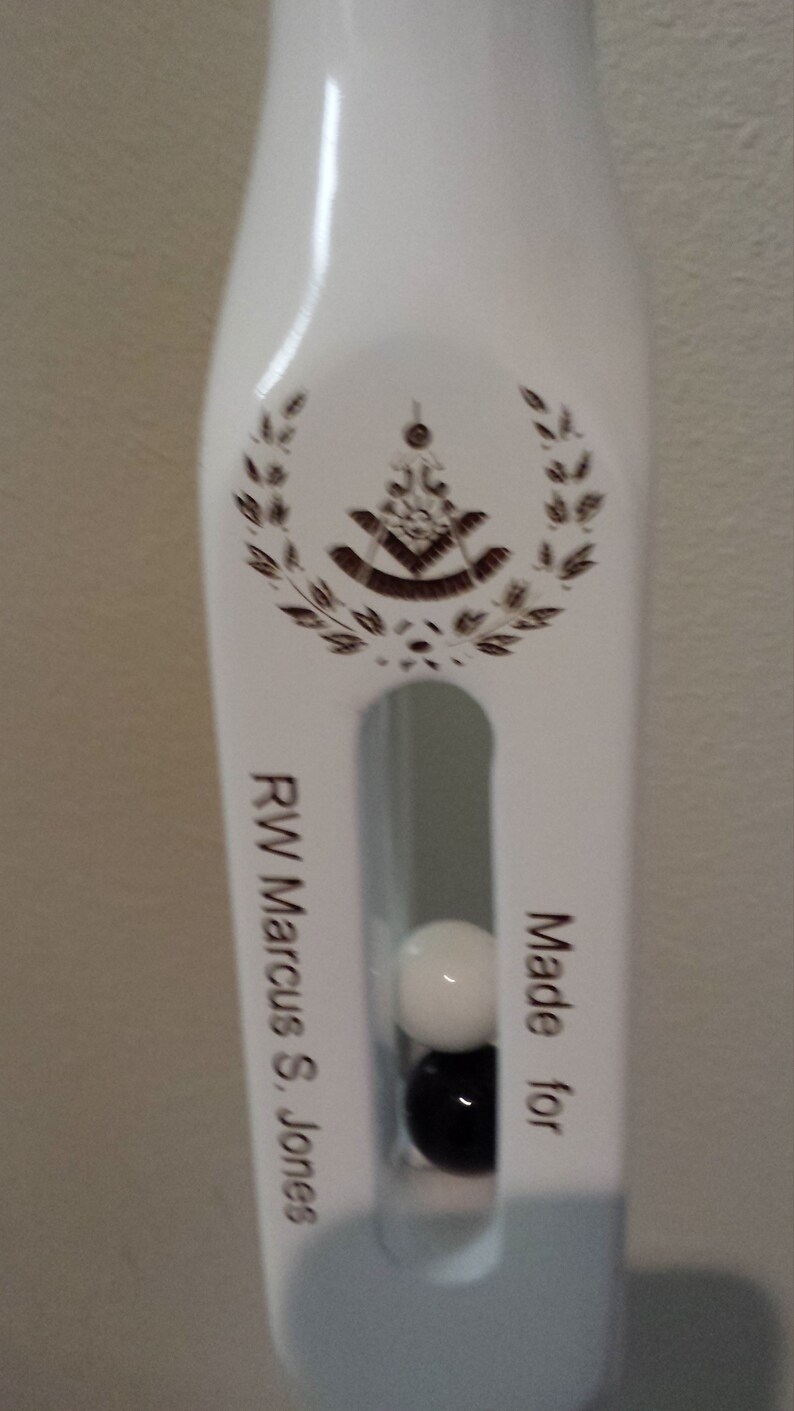 Masonic Two Ball Walking Cane Black and White | Etsy