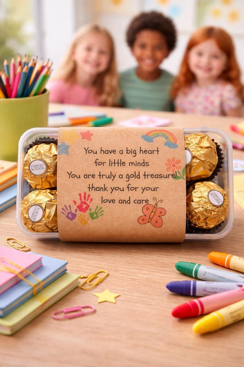 Treasure Wrapper Teacher Appreciation Gift DIY – Printable Chocolate Wrapper “gold ...