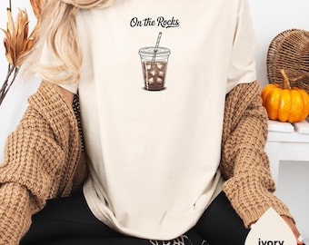 Comfort Colors Coffee Shirt, Iced Coffee Lover Gift, Coffee Lover Tee ,Funny Coffee Gift, Coffee TShirt, Trendy Coffee Lover Shirt