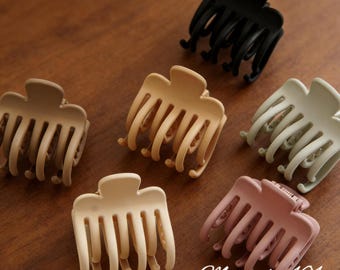 Fermagli per capelli minimalisti in resina tinta unita / Fermagli per capelli leggeri / Fermaglio per capelli antiscivolo con finitura opaca / Accessori per capelli da donna