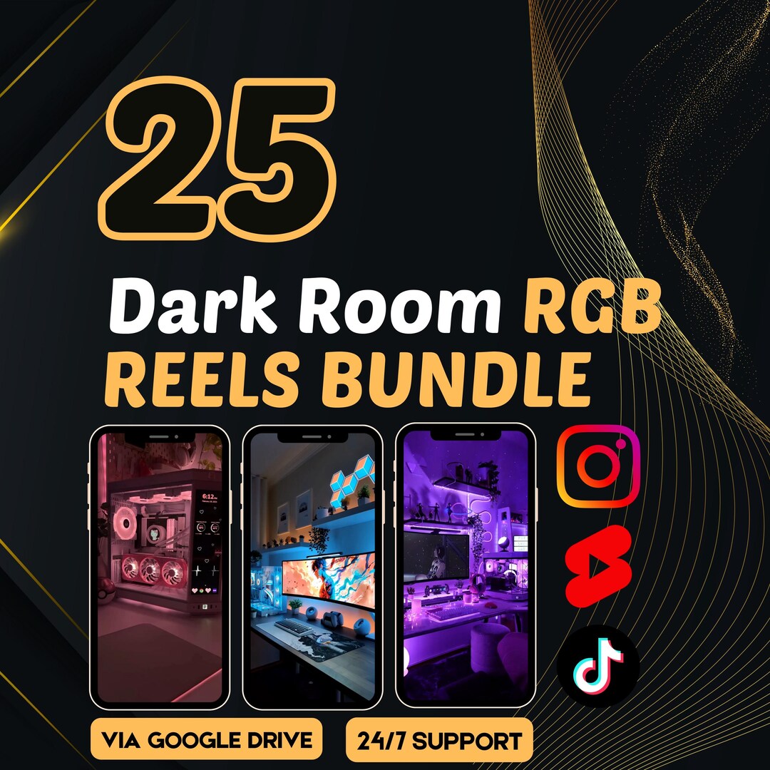 Rgb Rom 25 RGB Room Aesthetic Videos – Dark Room Gaming Setup Clips, Neon ...