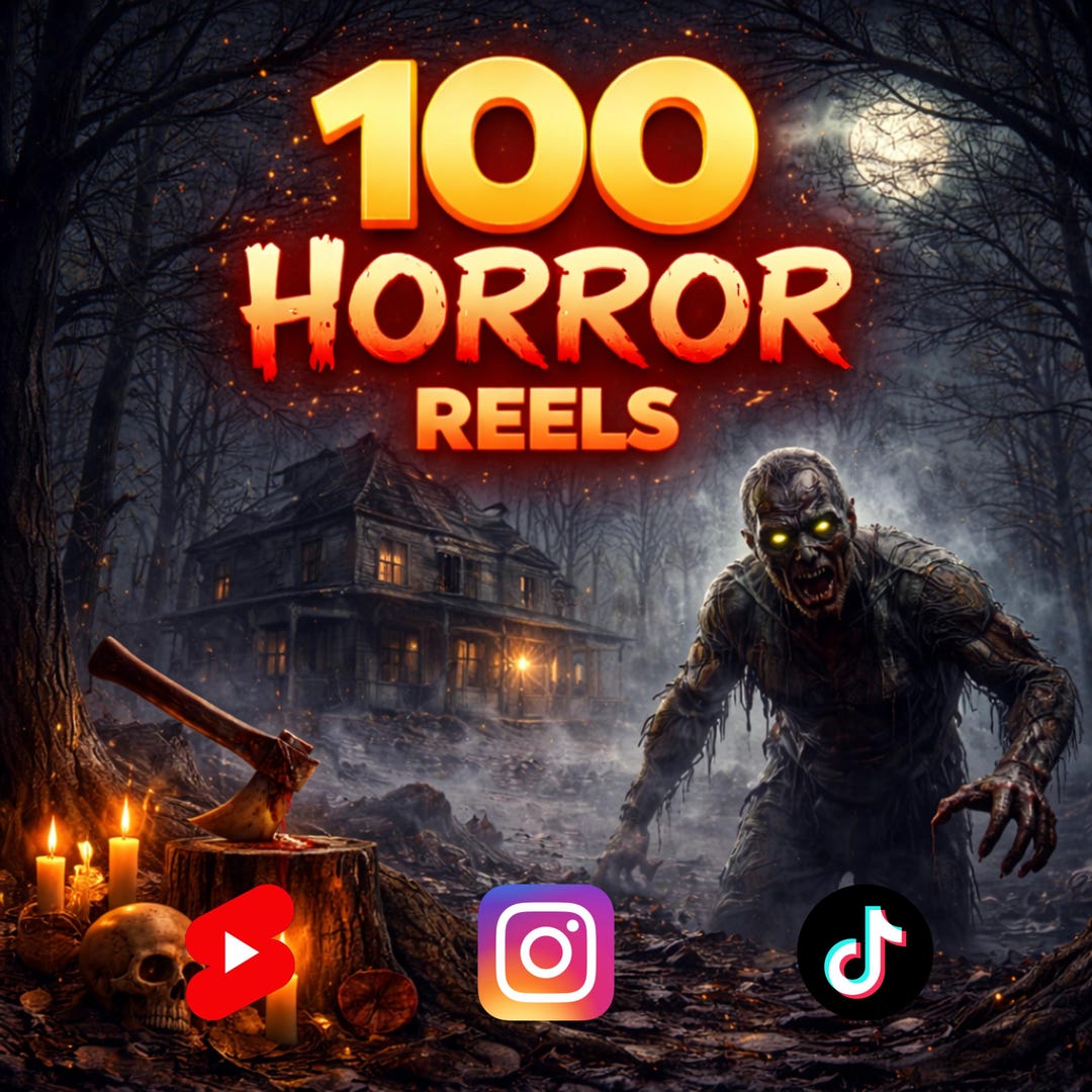 Horror Video Bundle 100 Clips,scary Cinematic Footage,creepy Dark ...