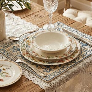 Vintage Porzellan Geschirr-Set - Multi Color Floral China, mikrowellen- und spülmaschinenfest