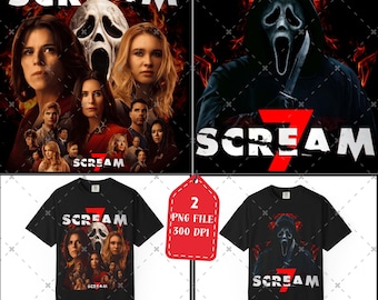 Scream 7 Kill Tour PNG File, 30th Anniversary Scream Kill Tour 2026 Digital File (300dpi Transparent Background)