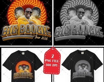Big Boogie PNG File: Pain On Paper Tour 2026 Design (Digital Download)