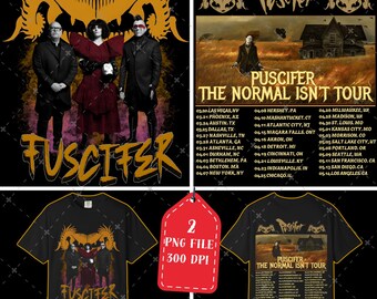 PUSCIFER Concert PNG, The Normal Isn't Tour 2026 Digital File (Digital Download)