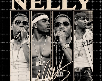 Nelly Rap PNG: Shirt Design Digital File (Instant Download)