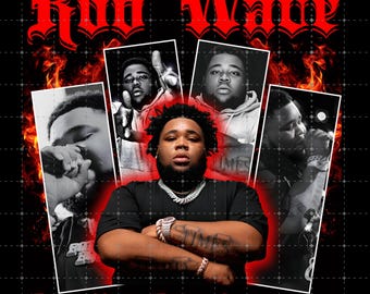 Rod Wave 'Don't Look Down Tour 2026' PNG File (Digital Download)