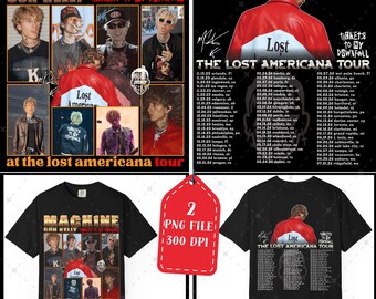 Machine Gun Kelly PNG : Lost American Tour 2026, Rock Rap, MGK, Baker (Digital Download)