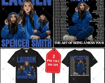 Lauren Spencer Smith The Art Of Being a Mess Tour PNG File (Digital Download)