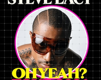 Steve Lacy Oh Yeah! Tour 2026 PNG FIle: T-Shirt Design (Digital Download)