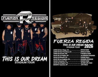 Fuerza Regida PNG : This Is Our Dream Tour,Fan Art T-Shirt Design (Digital Download)