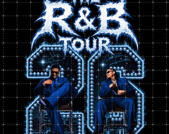 Raymond and Brown Tour 2026 PNG, Usher Chris Brown Concert Art (Digital Download)