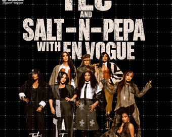 TLC Salt-N-Pepa Tour 2026 PNG, 90s R&B Hip Hop Graphic (Digital Download)