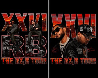 Raymond and Brown The R&B Tour 2026 PNG, Usher Chris Brown Concert Art (Digital Download)