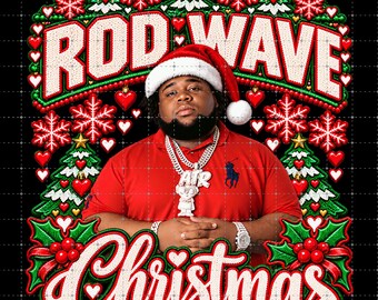 Rod Wave, Christmas : 'Don't Look Down Tour 2026' PNG File (Digital Download)