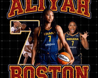 Indiana Fever, Aliyah Boston design PNG File (Digital Download)