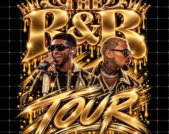 Raymond and Brown The R&B Tour 2026 PNG, Usher Chris Brown Concert Art (Digital Download)