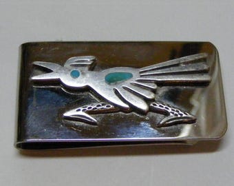 Vintage Southwest Roadrunner Money Clip.....  Lot 6859