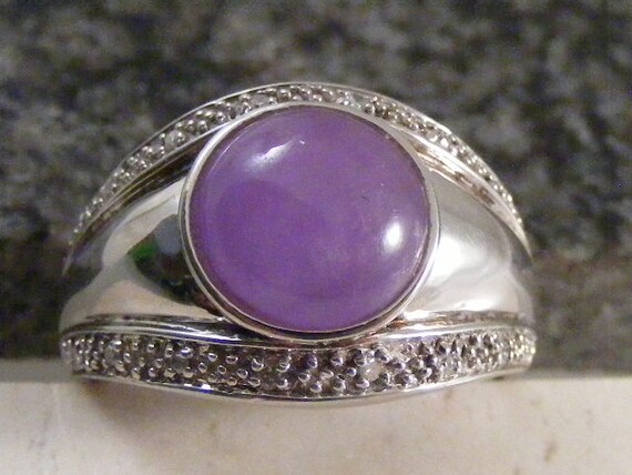 Vintage Amethyst Sterling Silver  Ring.....  Lot … - image 1