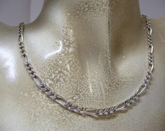 Vintage Bold Chunky Sterling Necklace Chain, 20 inch..... Lot 6559