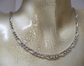 Vintage Bold Chunky Sterling Necklace Chain, 20 inch..... Lot 6559