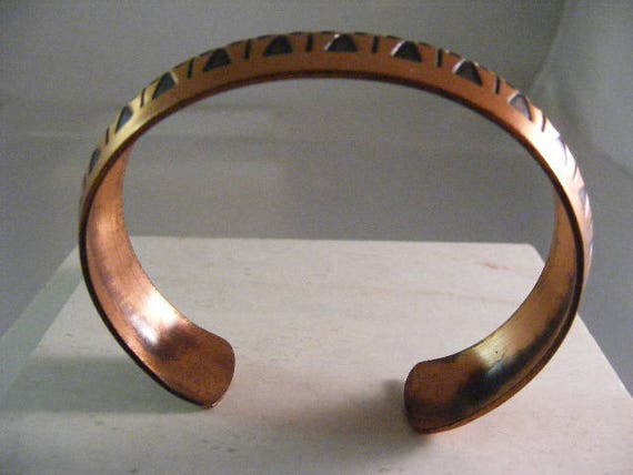 Vintage Southwest  Copper Cuff Bracelet..... Lot … - image 4