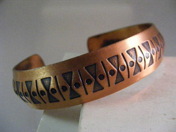 Vintage Southwest  Copper Cuff Bracelet..... Lot … - image 1