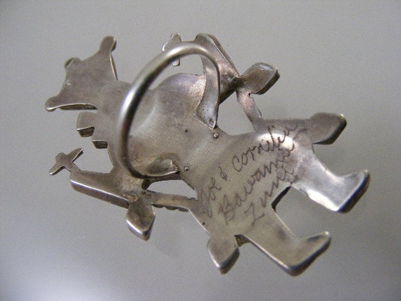 Signed Vintage Zuni Made Apache Gahn Dancer Inlai… - image 5