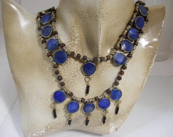 Vintage Lapis Lazuli Turkoman Necklace.....  Lot 6852