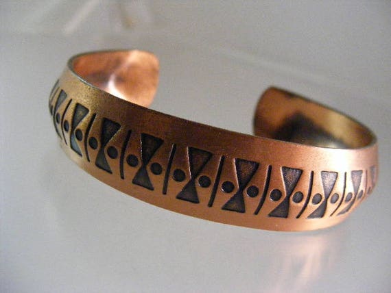 Vintage Southwest  Copper Cuff Bracelet..... Lot … - image 2