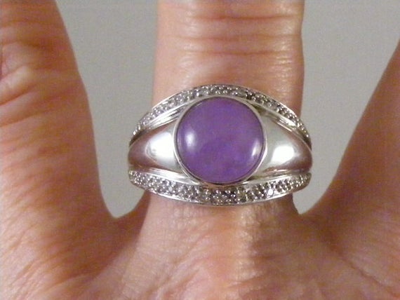 Vintage Amethyst Sterling Silver  Ring.....  Lot … - image 4