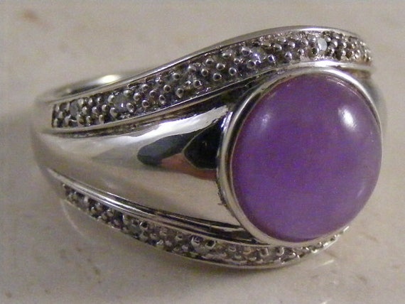 Vintage Amethyst Sterling Silver  Ring.....  Lot … - image 2