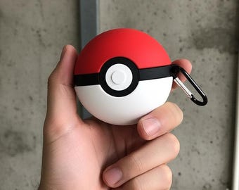Pokeball AirPods Case Gen 1 2 3 4 Pro 2 | Unique Cute Funny Design Airpods Cover iPhone Air Pods Skin Accessories Gift for Her, Anime gifts