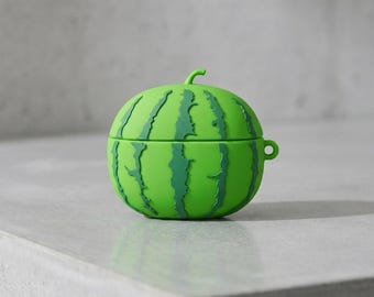 3D Watermelon AirPods Case | Silicone Fruit Earphone Protector