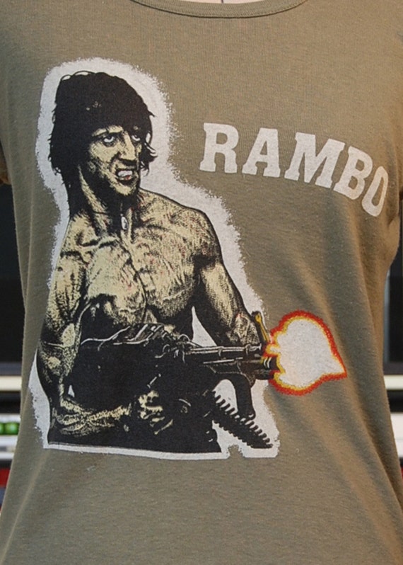 Vintage 80s FIRST BLOOD/Rambo T-Shirt - image 5